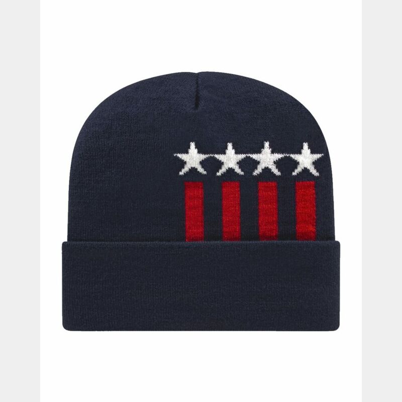 USA-Made Patriotic Cuffed Beanie Thumbnail