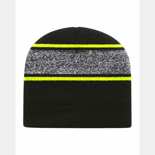 USA-Made Variegated Striped Beanie Thumbnail
