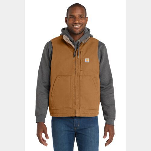 Sherpa Lined Mock Neck Vest Thumbnail