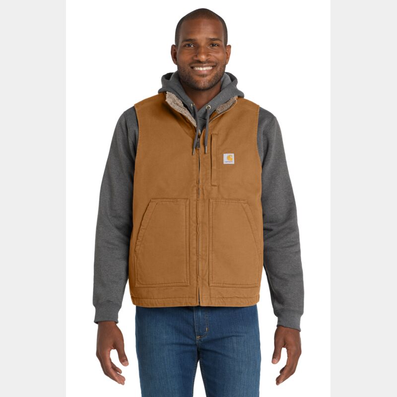 Sherpa Lined Mock Neck Vest Thumbnail