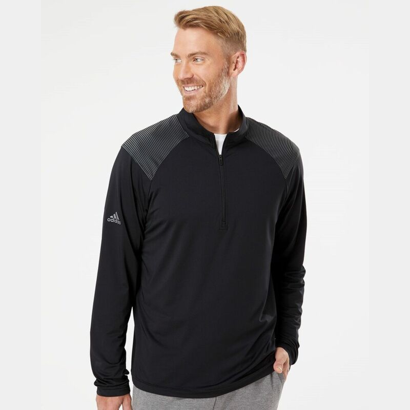 Men's Ultimate365 Lightweight Shoulder Stripe Quarter-Zip Pullover Thumbnail