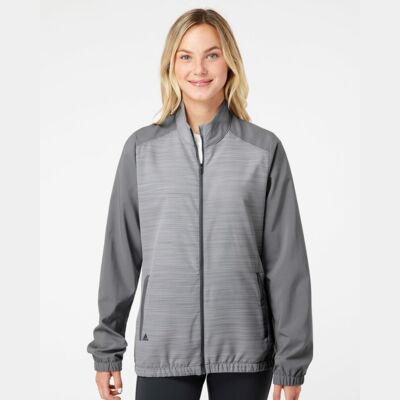 Women's Heather Block Full-Zip Windshirt Thumbnail