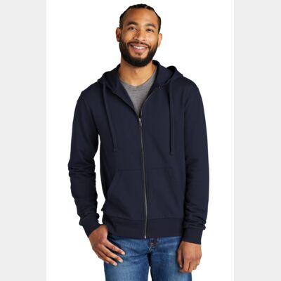 Unisex Organic French Terry Full Zip Hoodie Thumbnail
