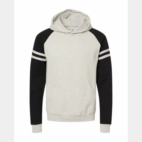 Unisex Nublend® Varsity Colorblocked Raglan Hooded Sweatshirt Thumbnail