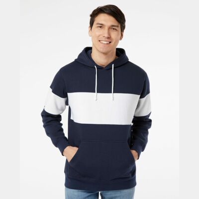 Unisex Classic Fleece Colorblocked Hooded Sweatshirt Thumbnail