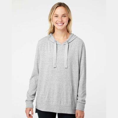 Women's Sueded Jersey Hooded Sweatshirt Thumbnail