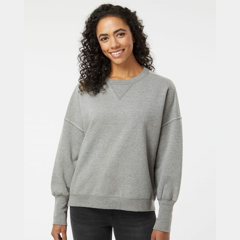 Women's Sueded Fleece Crewneck Sweatshirt Thumbnail