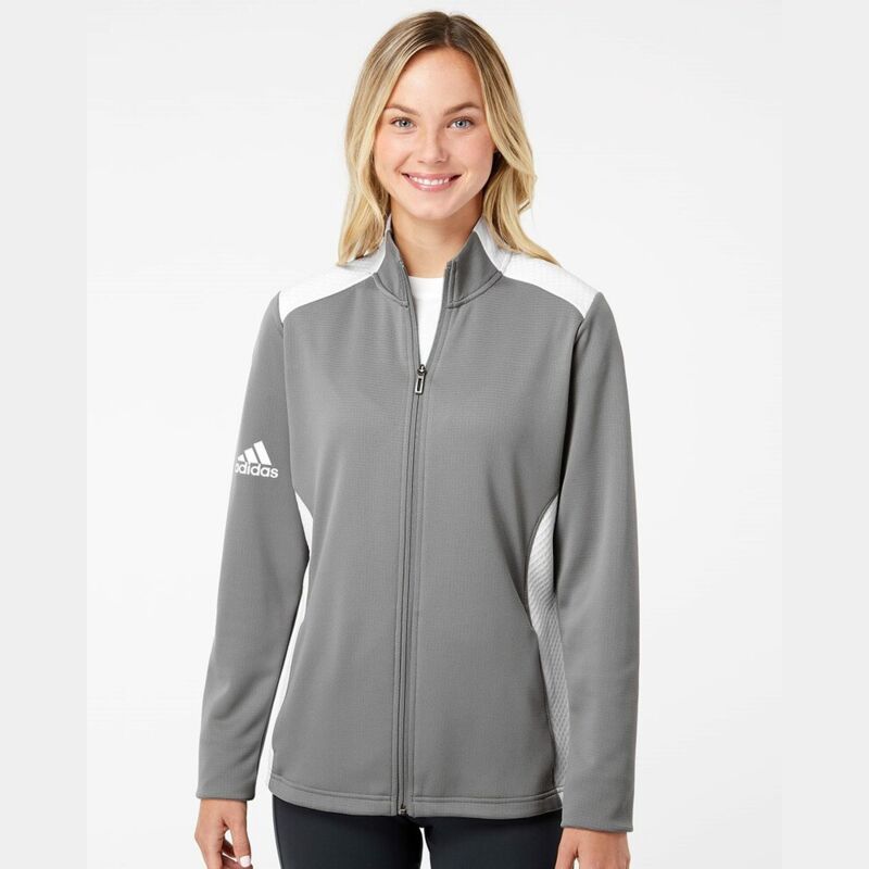 Women's Textured Mixed Media Full-Zip Jacket Thumbnail