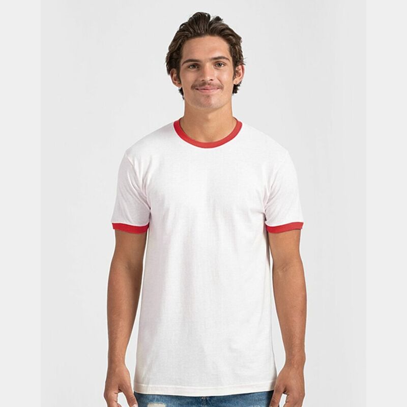 Unisex Fine Jersey Ringer T-Shirt Thumbnail