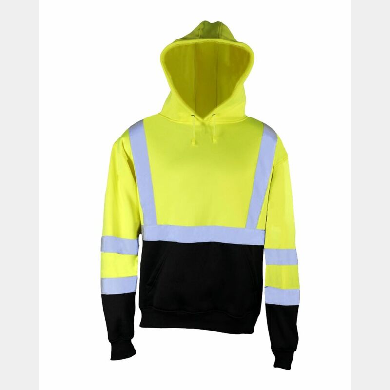 Unisex Hi-Vis Hooded Sweatshirt Thumbnail