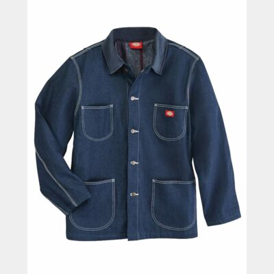 Men's Fleece Lined Chore Denim Jacket Thumbnail