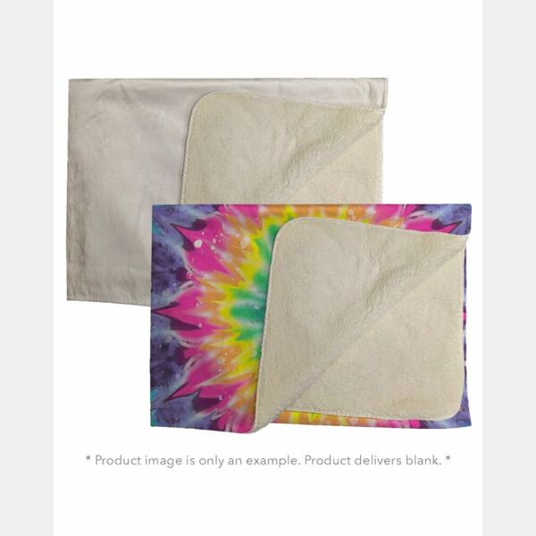 Sublimation Micro Mink Sherpa Plush Blanket Thumbnail