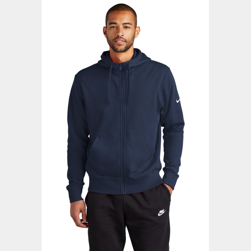 Club Fleece Sleeve Swoosh Full Zip Hoodie Thumbnail