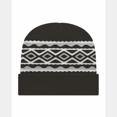 USA- Made Diamond Cuffed Beanie Thumbnail