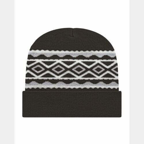 USA- Made Diamond Cuffed Beanie Thumbnail