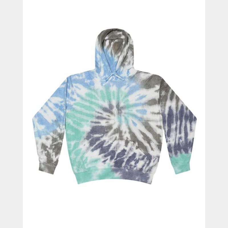 Unisex Tie-Dyed Cloud Fleece Hooded Sweatshirt Thumbnail