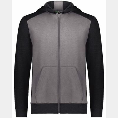Youth Eco Revive™ Three-Season Triblend Fleece Full-Zip Hooded Sweatshirt Thumbnail