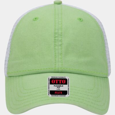 OTTO CAP "OTTO FLEX" 6 Panel Low Profile Mesh Back Trucker Hat Thumbnail