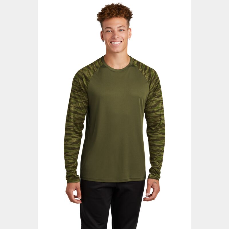 Drift Camo Colorblock Long Sleeve Tee Thumbnail