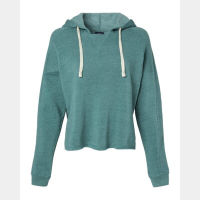 Women's Angel Fleece Crop Hooded Sweatshirt Thumbnail