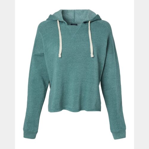 Women's Angel Fleece Crop Hooded Sweatshirt Thumbnail