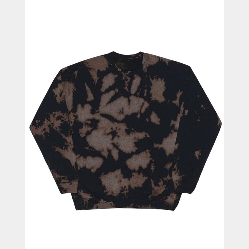 Essential Fleece Bleach Wash Crewneck Sweatshirt Thumbnail