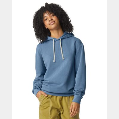 Unisex Garment-Dyed Lightweight Fleece Hooded Sweatshirt Thumbnail