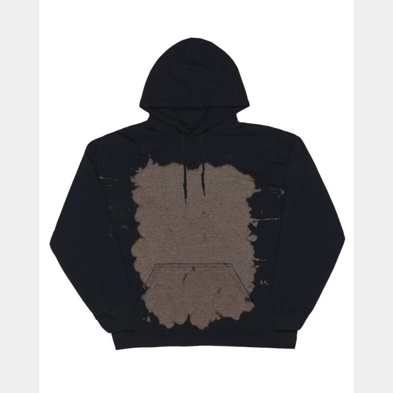 Essential Fleece Bleach Wash Hooded Sweatshirt Thumbnail