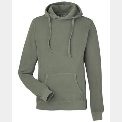 Unisex Pigment-Dyed Fleece Hooded Sweatshirt Thumbnail