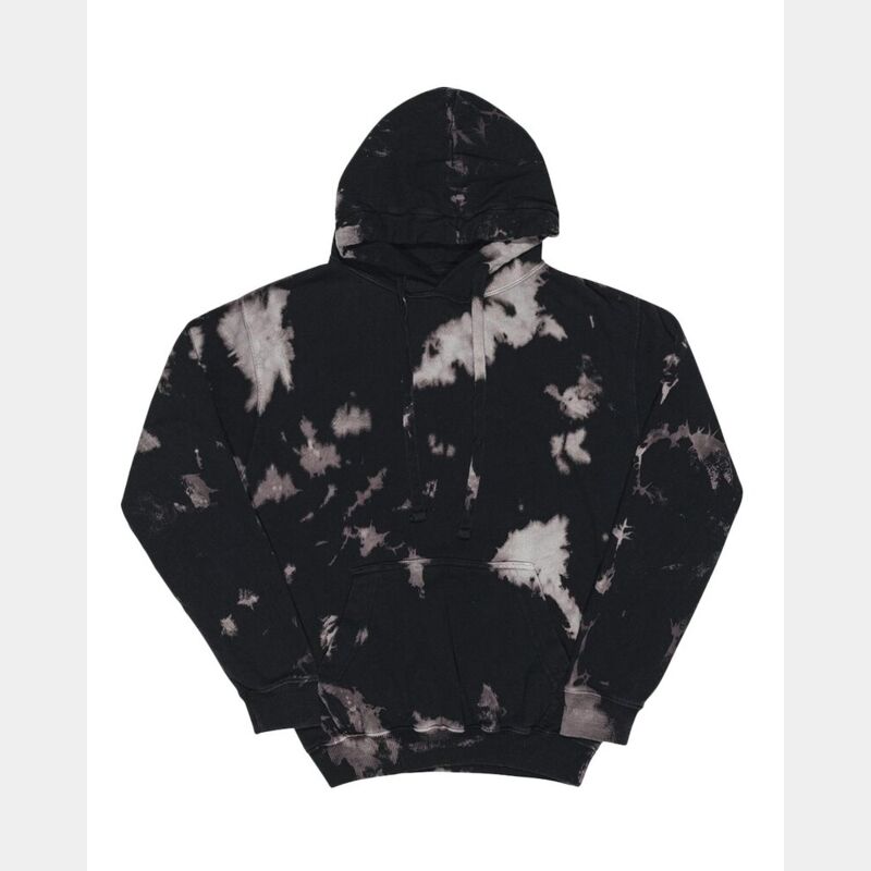 Premium Fleece Bleach Wash Hooded Sweatshirt Thumbnail