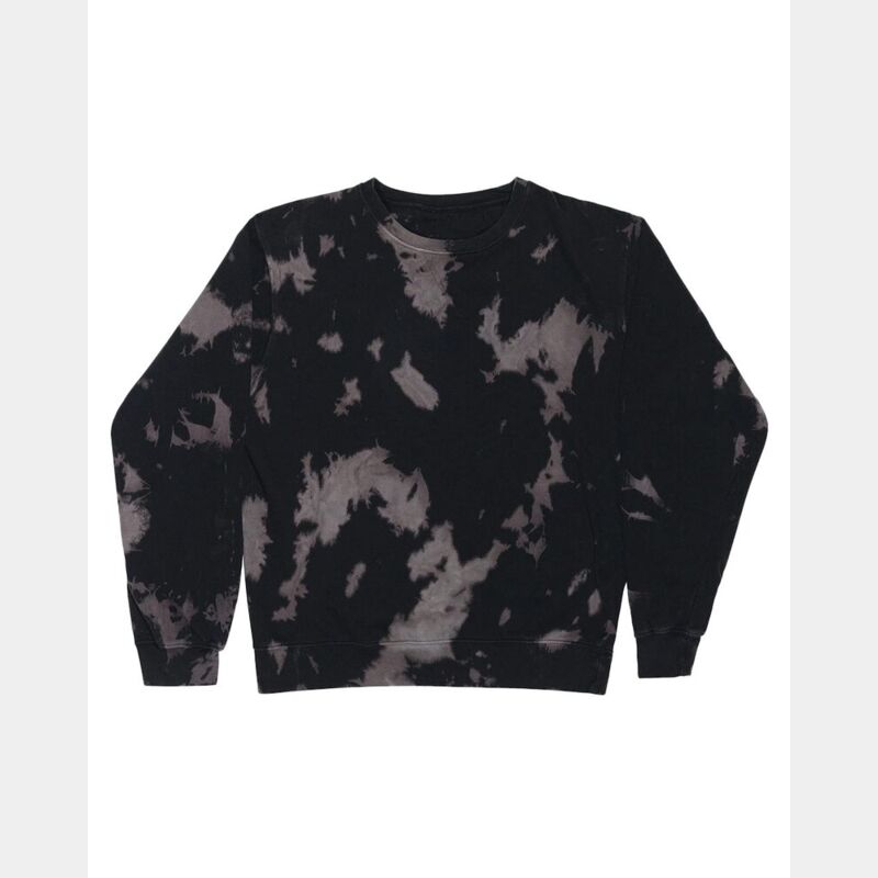 Premium Fleece Bleach Wash Crewneck Sweatshirt Thumbnail