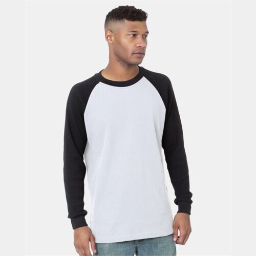 Men's USA-Made Heavyweight Waffle Knit Thermal Raglan T-Shirt Thumbnail