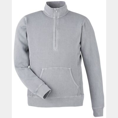 Unisex Pigment-Dyed Fleece Quarter-Zip Pullover Thumbnail