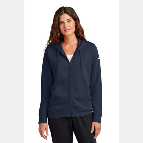 Women's Club Fleece Sleeve Swoosh Full Zip Hoodie Thumbnail