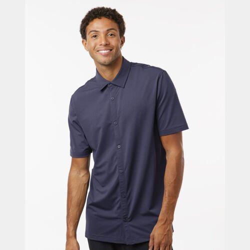 Men's Full Button Down Short Sleeve Shirt Thumbnail