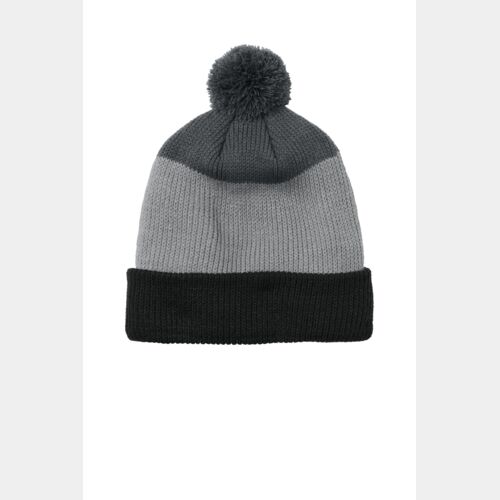 Cozy Striped Pom Beanie Thumbnail