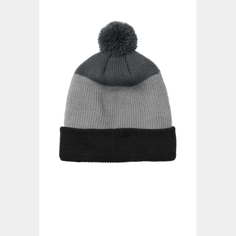 Cozy Striped Pom Beanie Thumbnail