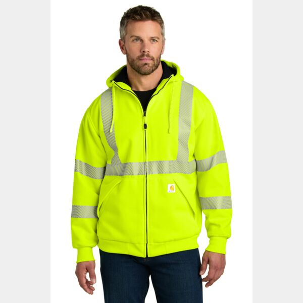 Ansi 107 Class 3 Lined Full Zip Sweatshirt Thumbnail