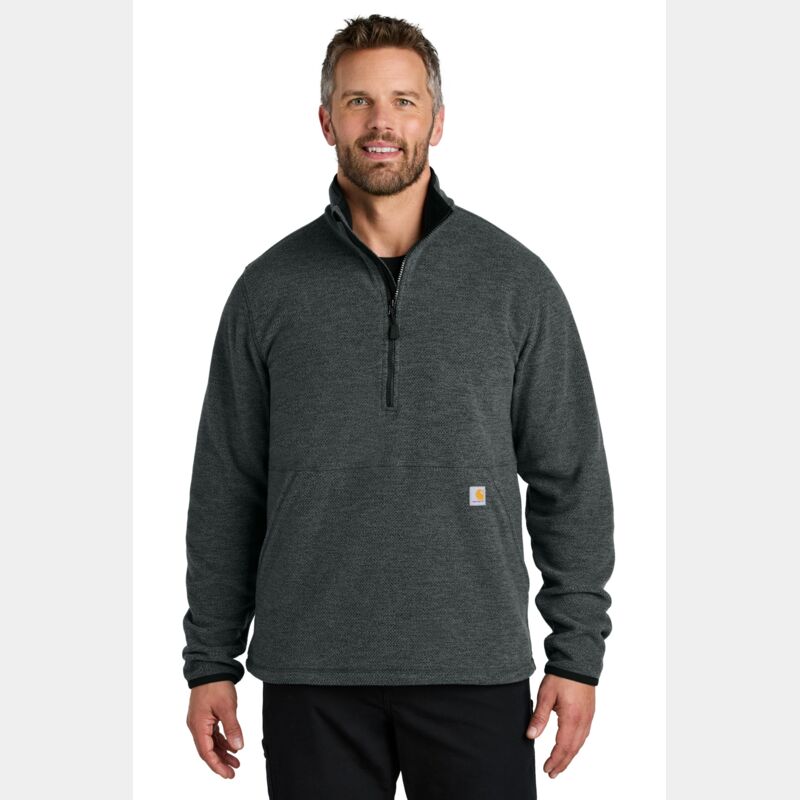 Textured 1/2 Zip Fleece Jacket Thumbnail
