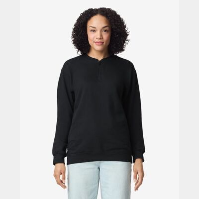 Unisex Softstyle® Midweight 1/4 Zip Sweatshirt Thumbnail