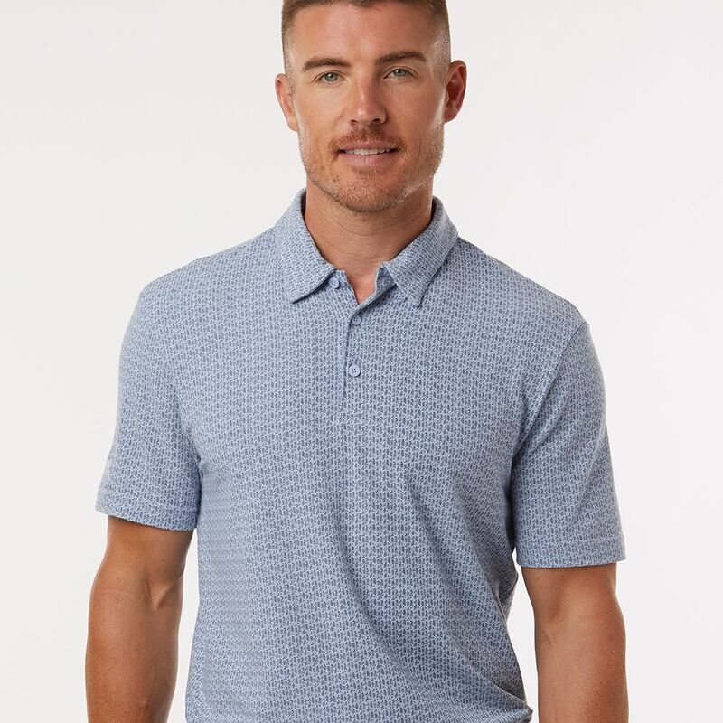 Men's Blended Printed Polo Thumbnail