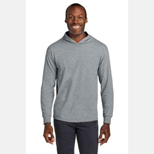 Classics Unisex Cotton Long Sleeve Hooded T Shirt Thumbnail