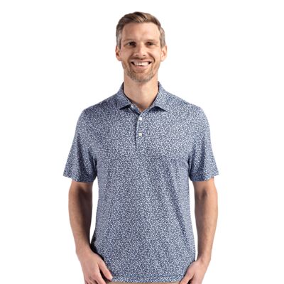 Cutter & Buck Pike Eco Flora Print Recycled Mens Big & Tall Polo Thumbnail