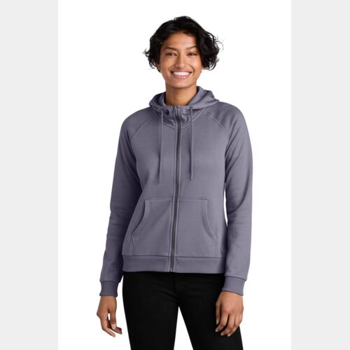 Women's Organic CVC Fleece Full Zip Hoodie Thumbnail