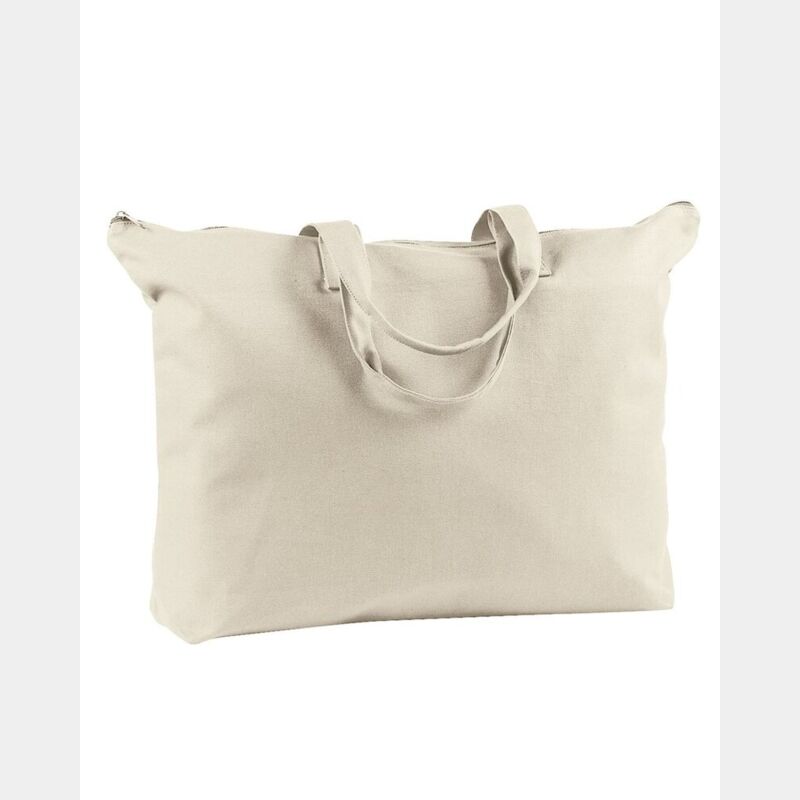 Canvas Zippered Book Tote Thumbnail