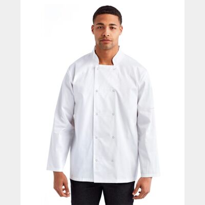 Unisex Ten Studded Front Chef Coat Thumbnail