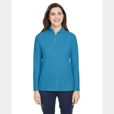 Women's Fusion ChromaSoft™ Pique Quarter-Zip Pullover Thumbnail