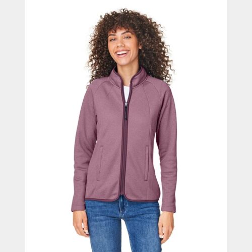 Women's Venture Heathered Stripe Full-Zip Thumbnail