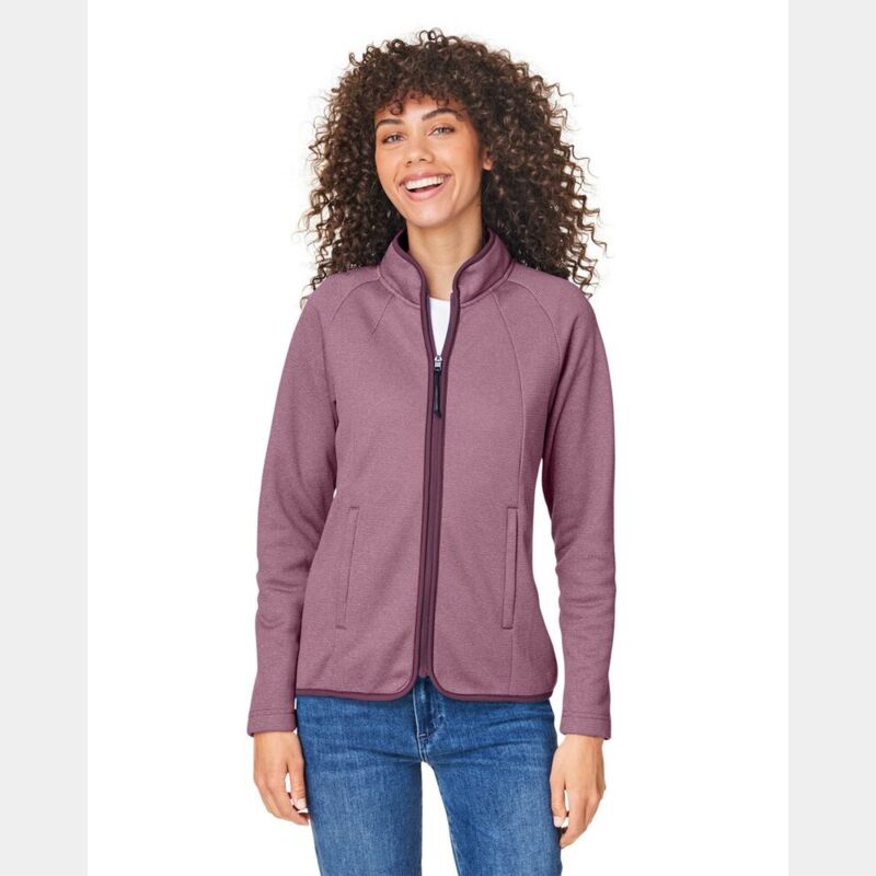 Women's Venture Heathered Stripe Full-Zip Thumbnail