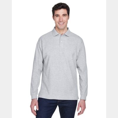 Men's Pima Piqué Long Sleeve Polo Thumbnail